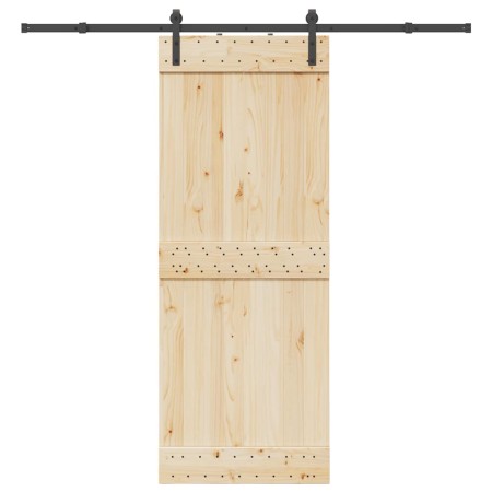 Kit de herrajes para puertas correderas acero negro 213,5 cm en Materiales de construcción | Comprar online en Foru.es
