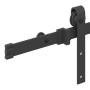 Kit de herrajes para puertas correderas acero negro 213,5 cm en Materiales de construcción | Comprar online en Foru.es