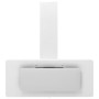 Campana extractora acero inoxidable vidrio templado blanco 90cm de vidaXL, Extractores - Ref: Foro24-51666, Precio: 200,44 €,...