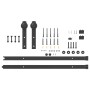 Kit de herrajes para puertas correderas acero negro 183 cm en Materiales de construcción | Comprar online en Foru.es