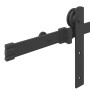 Kit de herrajes para puertas correderas acero negro 200 cm en Materiales de construcción | Comprar online en Foru.es