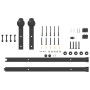 Kit de herrajes para puertas correderas acero negro 152 cm en Materiales de construcción | Comprar online en Foru.es