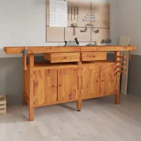 Banco de trabajo cajones y tornillos banco madera 192x62x83 cm de vidaXL, Mesas de trabajo - Ref: Foro24-153326, Precio: 425,...
