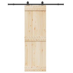 Kit de herrajes para puertas correderas acero negro 183 cm en Materiales de construcción | Comprar online en Foru.es