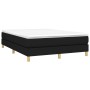 Estructura de cama de tela negro 140x190 cm de vidaXL, Camas y somieres - Ref: Foro24-3120608, Precio: 130,24 €, Descuento: %