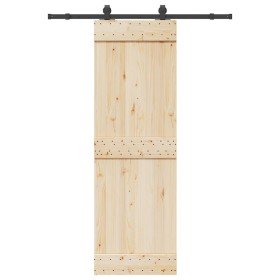 Kit de herrajes para puertas correderas acero negro 152,5 cm en Materiales de construcción | Comprar online en Foru.es