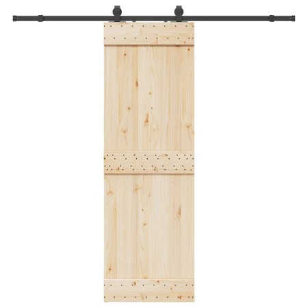Kit de herrajes para puertas correderas acero negro 213 cm en Materiales de construcción | Comprar online en Foru.es
