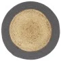 Mantel individual redondo 4 uds yute algodón natural gris 38cm de vidaXL, Manteles individuales - Ref: Foro24-133858, Precio:...