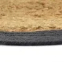 Mantel individual redondo 4 uds yute algodón natural gris 38cm de vidaXL, Manteles individuales - Ref: Foro24-133858, Precio:...