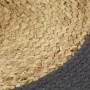 Mantel individual redondo 4 uds yute algodón natural gris 38cm de vidaXL, Manteles individuales - Ref: Foro24-133858, Precio:...