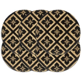 Manteles individuales redondos 4 uds yute negro 38 cm de vidaXL, Manteles individuales - Ref: Foro24-133869, Precio: 28,44 €,...