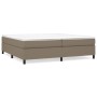 Estructura de cama box spring tela gris taupe 200x200 cm de vidaXL, Camas y somieres - Ref: Foro24-3120890, Precio: 138,92 €,...