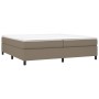 Estructura de cama box spring tela gris taupe 200x200 cm de vidaXL, Camas y somieres - Ref: Foro24-3120890, Precio: 138,92 €,...