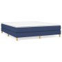 Estructura de cama de tela azul 160x200 cm de vidaXL, Camas y somieres - Ref: Foro24-3120628, Precio: 106,42 €, Descuento: %