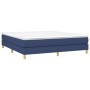 Estructura de cama de tela azul 160x200 cm de vidaXL, Camas y somieres - Ref: Foro24-3120628, Precio: 106,42 €, Descuento: %