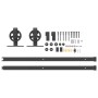 Kit de herrajes para puertas correderas acero negro 183 cm en Materiales de construcción | Comprar online en Foru.es
