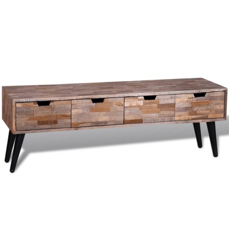 Mueble consola de TV con 4 cajones de teca reciclada de vidaXL, Muebles TV - Ref: Foro24-241710, Precio: 176,41 €, Descuento: %