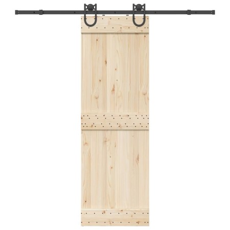 Kit de herrajes para puertas correderas acero negro 200 cm en Materiales de construcción | Comprar online en Foru.es