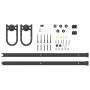 Kit de herrajes para puertas correderas acero negro 200 cm en Materiales de construcción | Comprar online en Foru.es