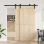 Kit de herrajes para puertas correderas acero negro 200 cm en Materiales de construcción | Comprar online en Foru.es