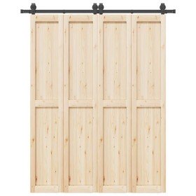 Kit de herrajes para puertas correderas acero negro 183 cm en Materiales de construcción | Comprar online en Foru.es