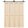 Kit de herrajes para puertas correderas acero negro 183 cm en Materiales de construcción | Comprar online en Foru.es