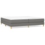 Estructura de cama tela gris oscuro 200x200 cm de vidaXL, Camas y somieres - Ref: Foro24-3120639, Precio: 100,26 €, Descuento: %