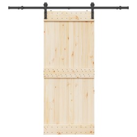 Kit de herrajes para puertas correderas acero negro 183 cm en Materiales de construcción | Comprar online en Foru.es