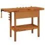 Workbench drawer and screws acacia wood bench 124x52x83cm by vidaXL, Work tables - Ref: Foro24-153320, Price: 205,03 €, Disco...