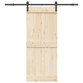 Kit de herrajes para puertas correderas acero negro 200 cm en Materiales de construcción | Comprar online en Foru.es