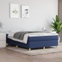 Estructura de cama de tela azul 140x190 cm de vidaXL, Camas y somieres - Ref: Foro24-3120959, Precio: 113,00 €, Descuento: %
