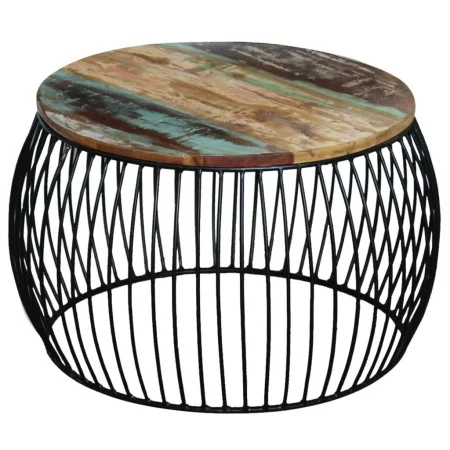 Mesa de centro redonda de madera maciza reciclada 68x37 cm de vidaXL, Mesas de centro - Ref: Foro24-243300, Precio: 112,25 €,...