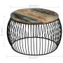 Mesa de centro redonda de madera maciza reciclada 68x37 cm de vidaXL, Mesas de centro - Ref: Foro24-243300, Precio: 112,25 €,...