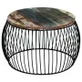 Mesa de centro redonda de madera maciza reciclada 68x37 cm de vidaXL, Mesas de centro - Ref: Foro24-243300, Precio: 112,25 €,...