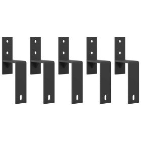 Soportes derivación puerta granero 5 piezas para rieles planos en Materiales de construcción | Comprar online en Foru.es