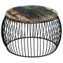 Mesa de centro redonda de madera maciza reciclada 68x37 cm de vidaXL, Mesas de centro - Ref: Foro24-243300, Precio: 112,26 €,...