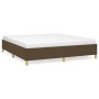 Estructura de cama tela marrón oscuro 180x200 cm de vidaXL, Camas y somieres - Ref: Foro24-3120980, Precio: 135,29 €, Descuen...