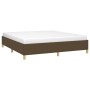 Estructura de cama tela marrón oscuro 180x200 cm de vidaXL, Camas y somieres - Ref: Foro24-3120980, Precio: 135,29 €, Descuen...