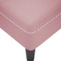 Tumbona con almohada y reposabrazo derecho terciopelo rosa en Divanes | Comprar online en Foru.es