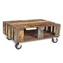 Mesa de centro con 4 ruedas madera reciclada de vidaXL, Mesas de centro - Ref: Foro24-240949, Precio: 204,01 €, Descuento: %