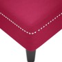 Tumbona con almohada y reposabrazo derecho terciopelo rojo vino en Divanes | Comprar online en Foru.es