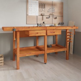 Banco de trabajo cajones y tornillos banco madera 192x62x83 cm de vidaXL, Mesas de trabajo - Ref: Foro24-153325, Precio: 333,...