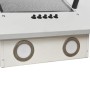 Campana extractora acero inoxidable vidrio templado blanco 90cm de vidaXL, Extractores - Ref: Foro24-51666, Precio: 200,44 €,...