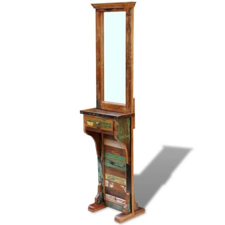Espejo de recibidor de madera maciza reciclada 47x23x180 cm de vidaXL, Espejos - Ref: Foro24-243330, Precio: 284,19 €, Descue...