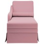 Chaise longue respaldo reposabrazos derecho terciopelo rosa en Divanes | Comprar online en Foru.es