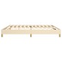 Estructura de cama de tela color crema 200x200 cm de vidaXL, Camas y somieres - Ref: Foro24-3120643, Precio: 118,56 €, Descue...