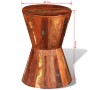 Taburete de madera maciza reciclada de vidaXL, Taburetes y sillas plegables - Ref: Foro24-241627, Precio: 96,32 €, Descuento: %