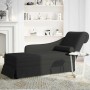 Chaise longue respaldo reposabrazos derecho terciopelo negro en Divanes | Comprar online en Foru.es