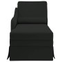 Chaise longue respaldo reposabrazos derecho terciopelo negro en Divanes | Comprar online en Foru.es