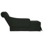 Chaise longue respaldo reposabrazos derecho terciopelo negro en Divanes | Comprar online en Foru.es